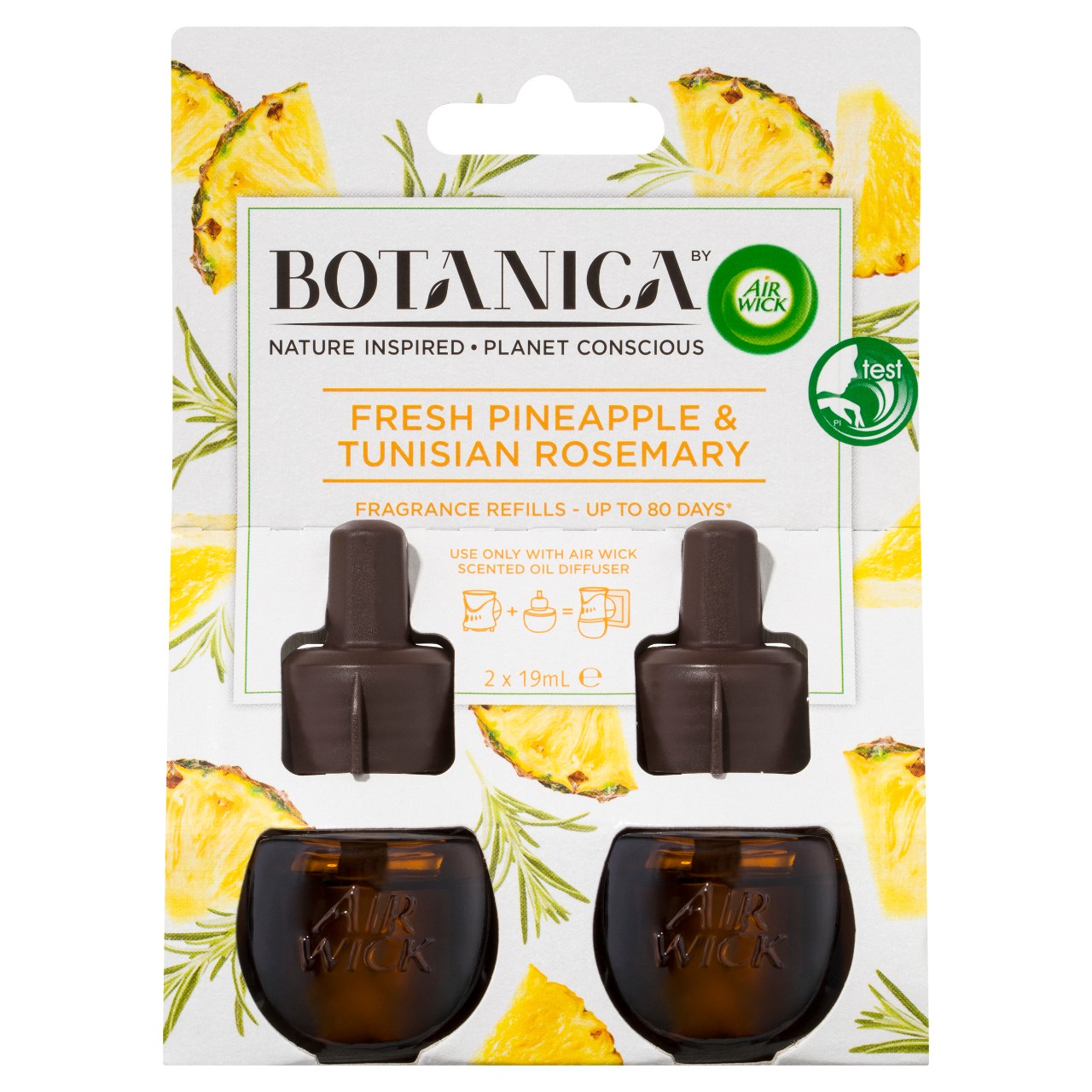 Air Wick Botanica Fresh Pineapple & Tunisian Rosemary recharge de diffuseur  électrique